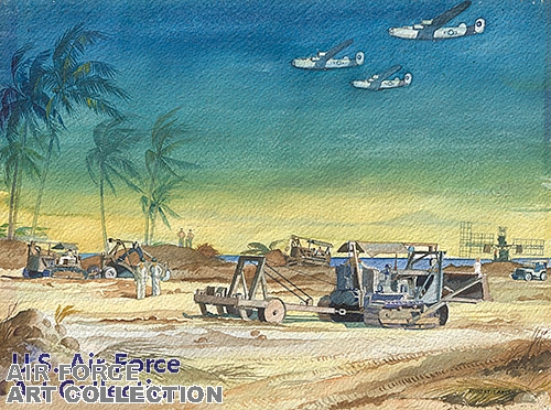 AIR FIELD CONSTRUCTION IN THE SOUTH PACIFIC